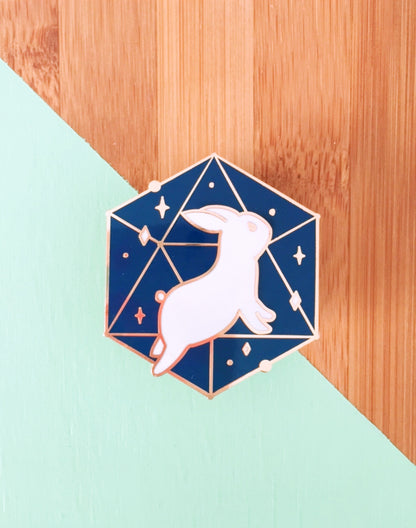 Cosmic Bunny Enamel Pin - Sugarmints Artstore