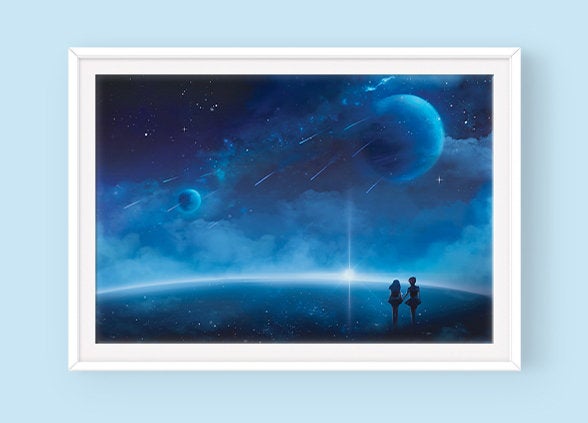 Poster: Neptune & Uranus - Sugarmints Artstore