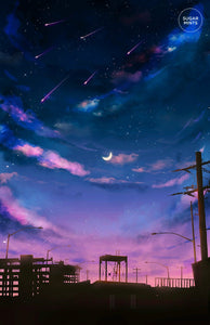 Postcard: Dusk - Sugarmints Artstore