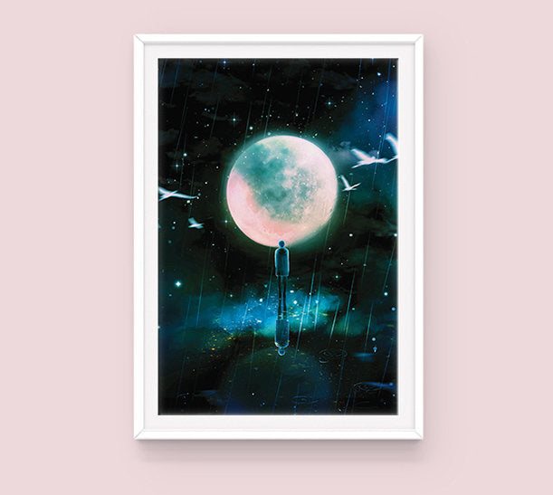 Poster: Mono Rain (Namjoon) - Sugarmints Artstore