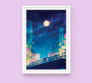 Poster: Friday Night Vibes - Sugarmints Artstore
