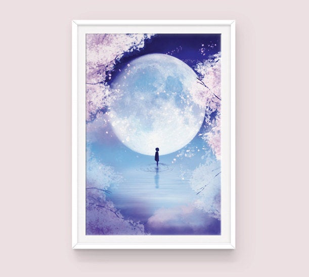 Poster: Moon Child - Sugarmints Artstore