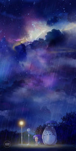 Load image into Gallery viewer, Postcard: Totoro&#39;s Universe - Sugarmints Artstore
