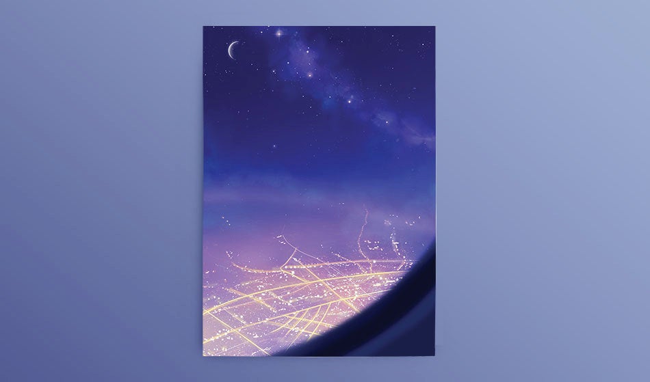 Postcard: The Journey (Plane) - Sugarmints Artstore