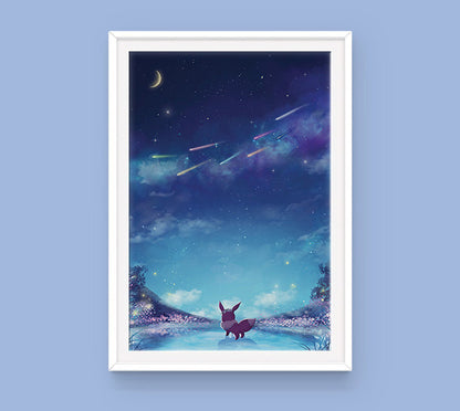 Pokemon Eeveelutions Poster Set - Sugarmints Artstore