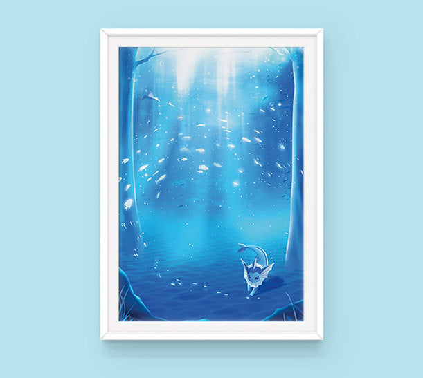 Pokemon Eeveelutions Poster Set - Sugarmints Artstore