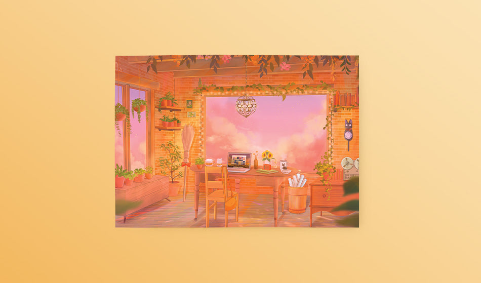 Postcard: Kiki's Room