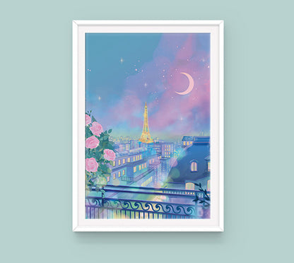 Poster: Night out in Paris
