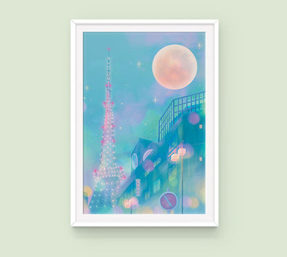 Poster: Pastel Tokyo Night