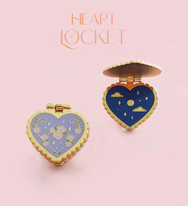Heart Locket Hinged Enamel Pin