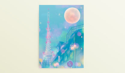 Postcard: Pastel Tokyo Nights - Sugarmints Artstore