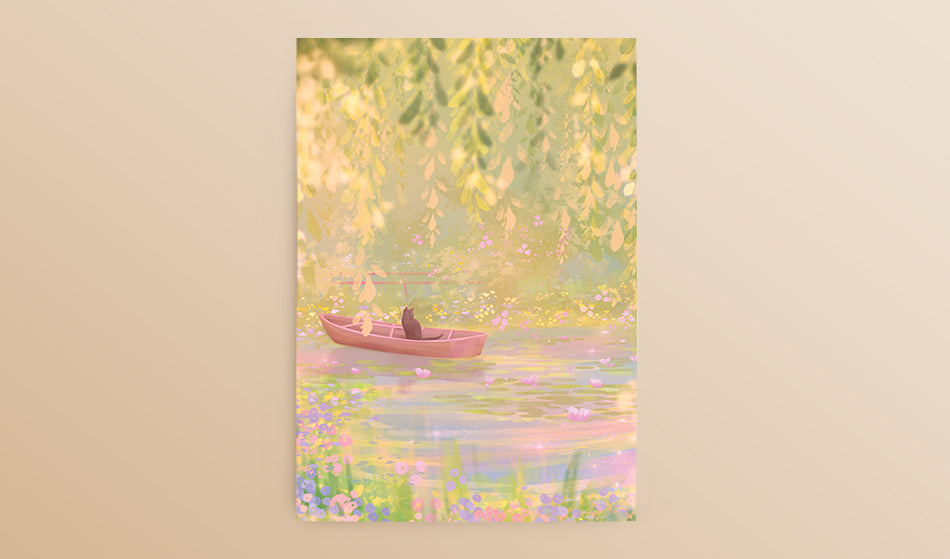Postcard: Water Lilies